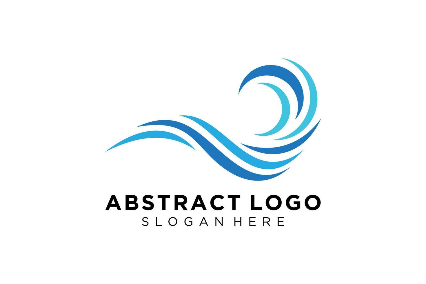 símbolo de logotipo de respingo de onda de água abstrata e design de ícone. vetor