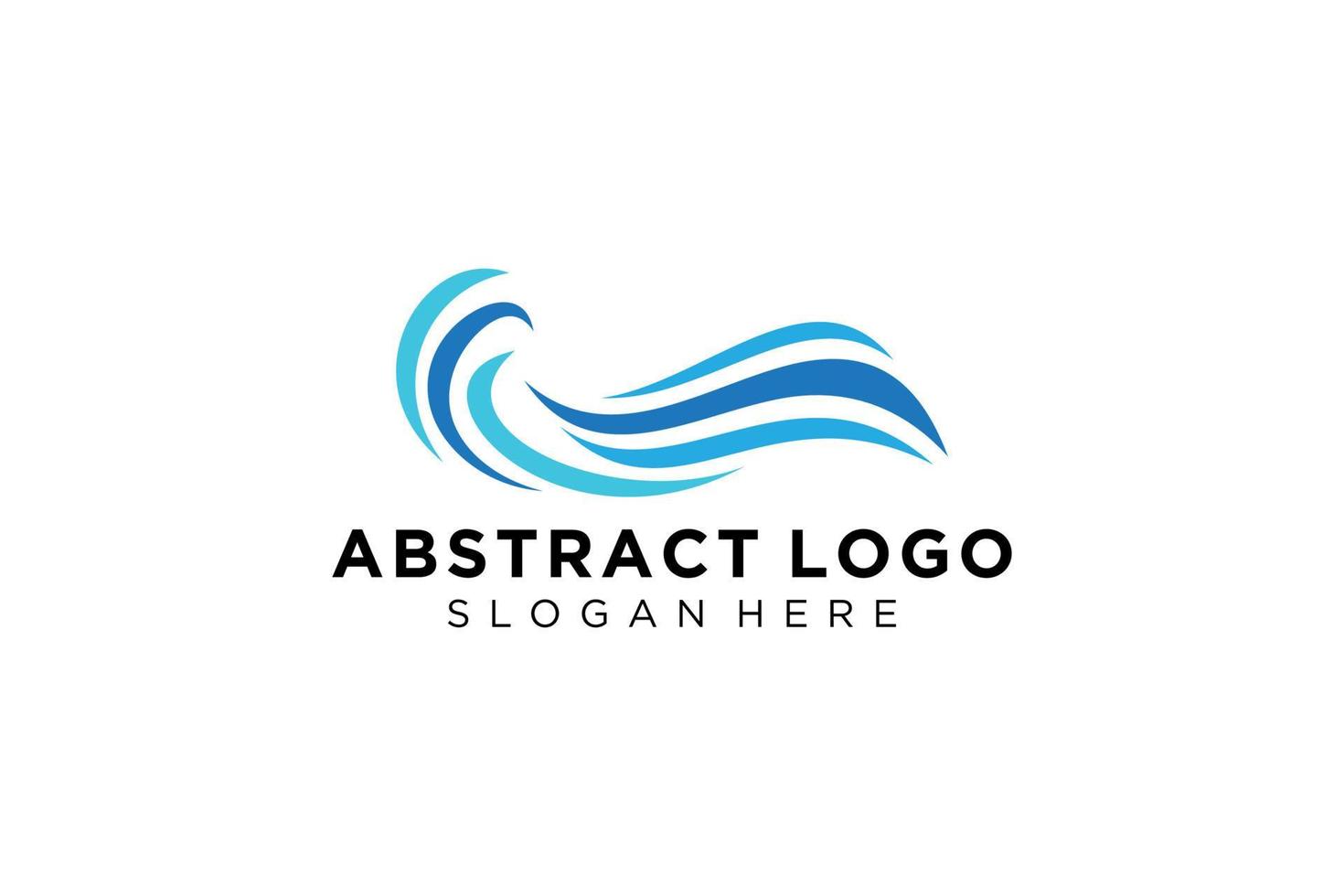 símbolo de logotipo de respingo de onda de água abstrata e design de ícone. vetor