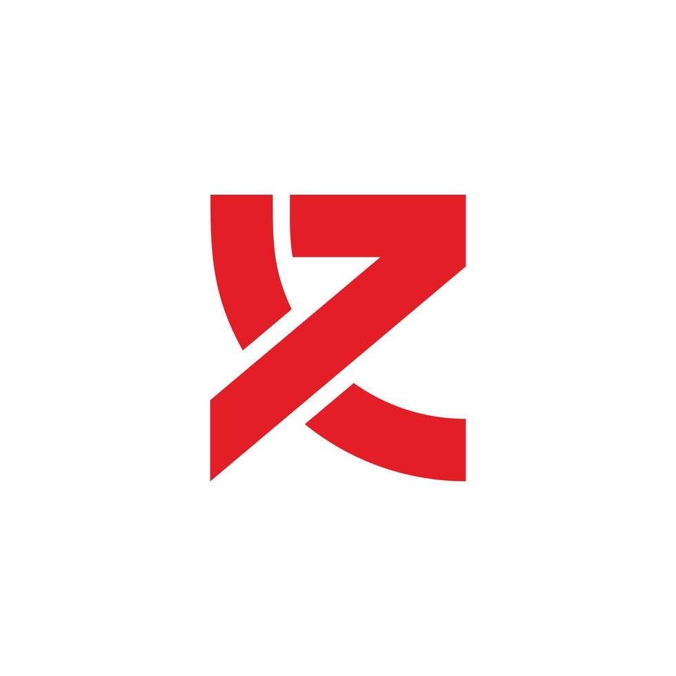 vetor de logotipo de linha geométrica de letra x7
