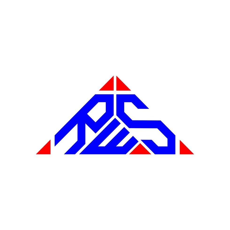 design criativo do logotipo da carta rws com gráfico vetorial, logotipo simples e moderno rws. vetor