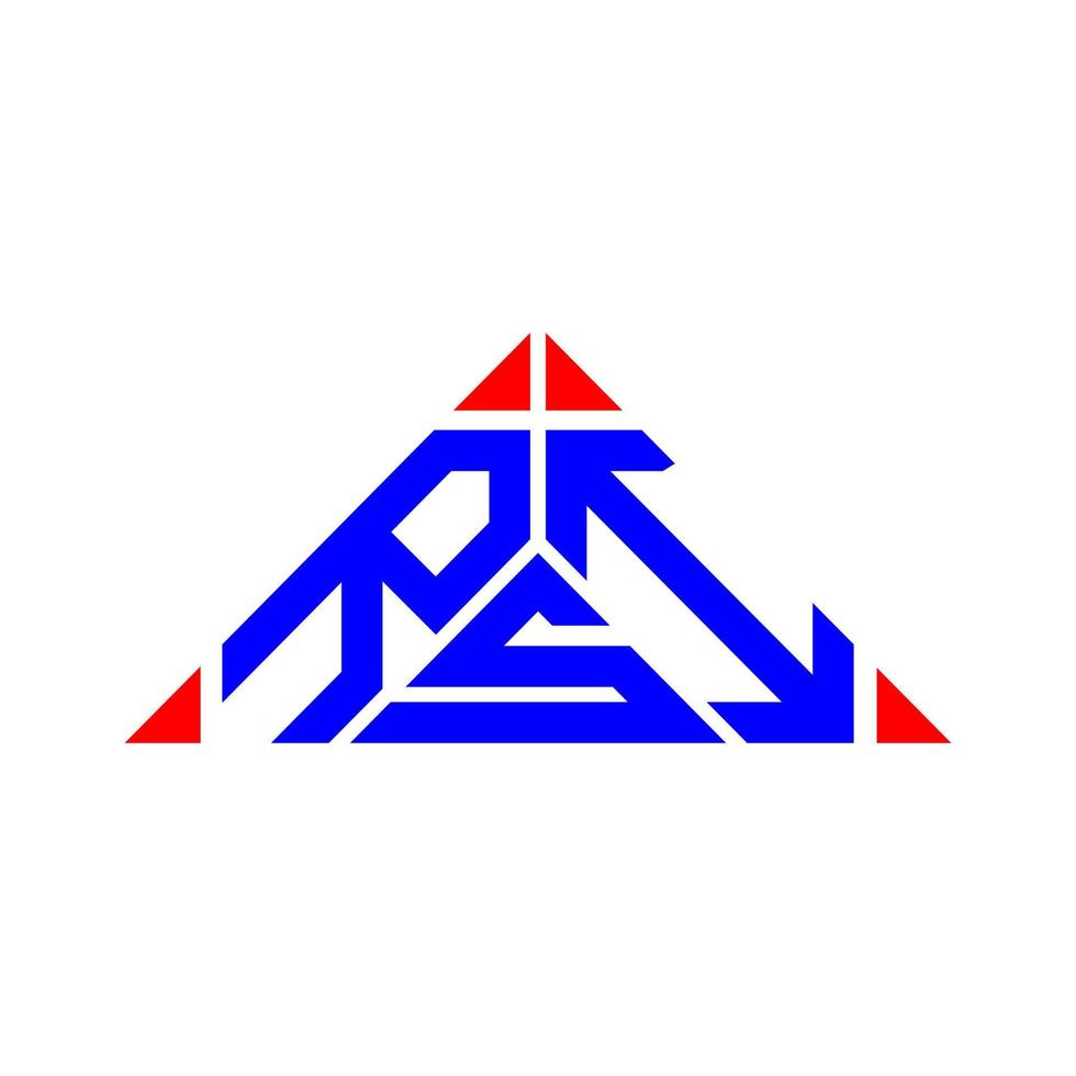 design criativo do logotipo da letra rsi com gráfico vetorial, logotipo simples e moderno rsi. vetor