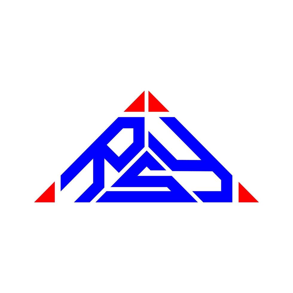 design criativo do logotipo da carta rsy com gráfico vetorial, logotipo simples e moderno rsy. vetor