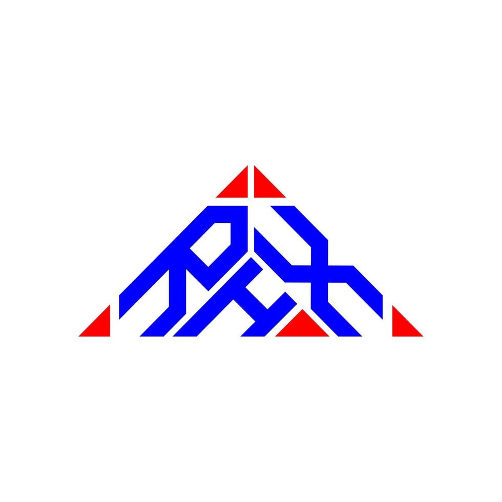 design criativo do logotipo da letra rhx com gráfico vetorial, logotipo simples e moderno rhx. vetor