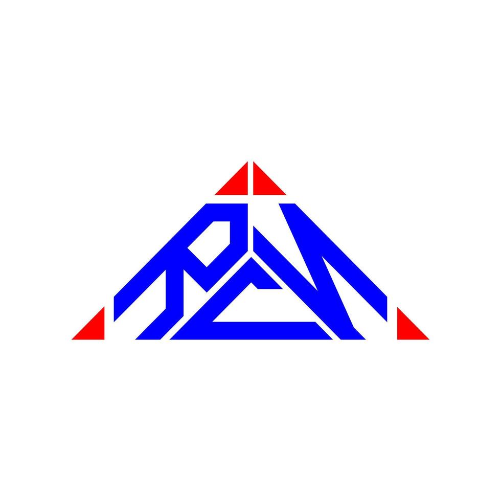 design criativo do logotipo da carta rcn com gráfico vetorial, logotipo simples e moderno do rcn. vetor
