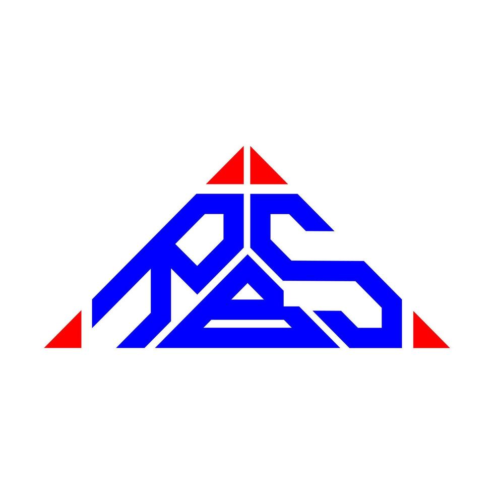 design criativo de logotipo de carta rbs com gráfico vetorial, logotipo simples e moderno de rbs. vetor