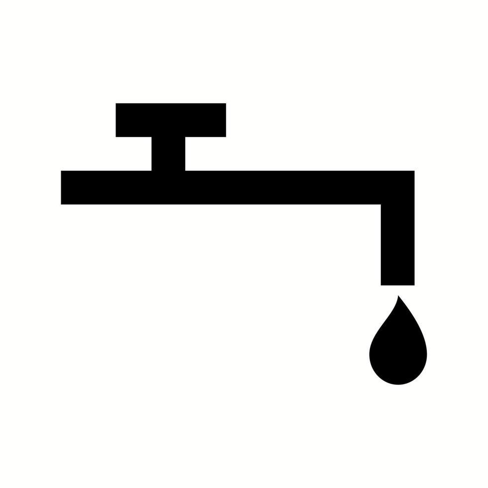 ícone de glifo de vetor de água exclusivo