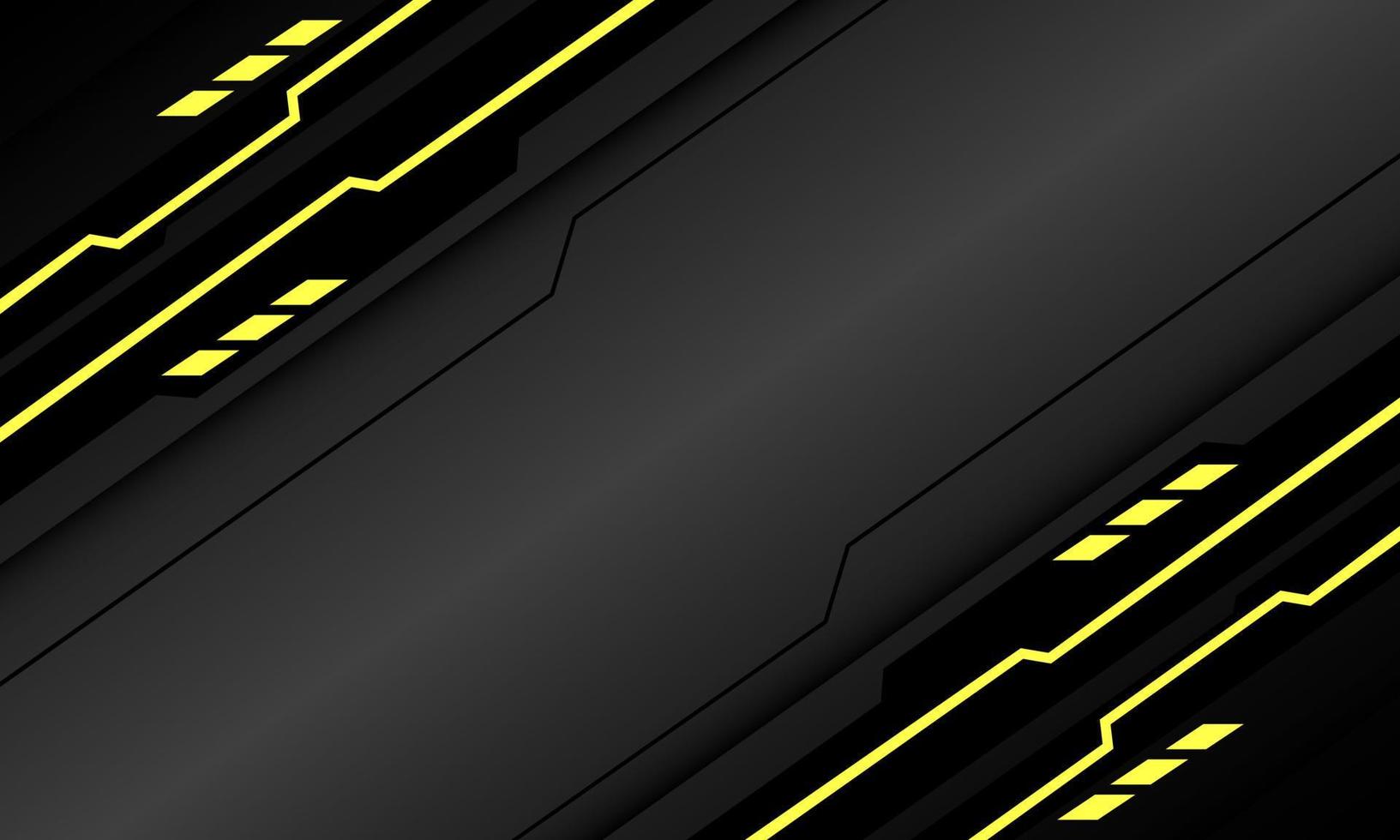 barra geométrica cibernética de luz azul de circuito preto abstrato em design metálico cinza tecnologia moderna vetor de fundo futurista