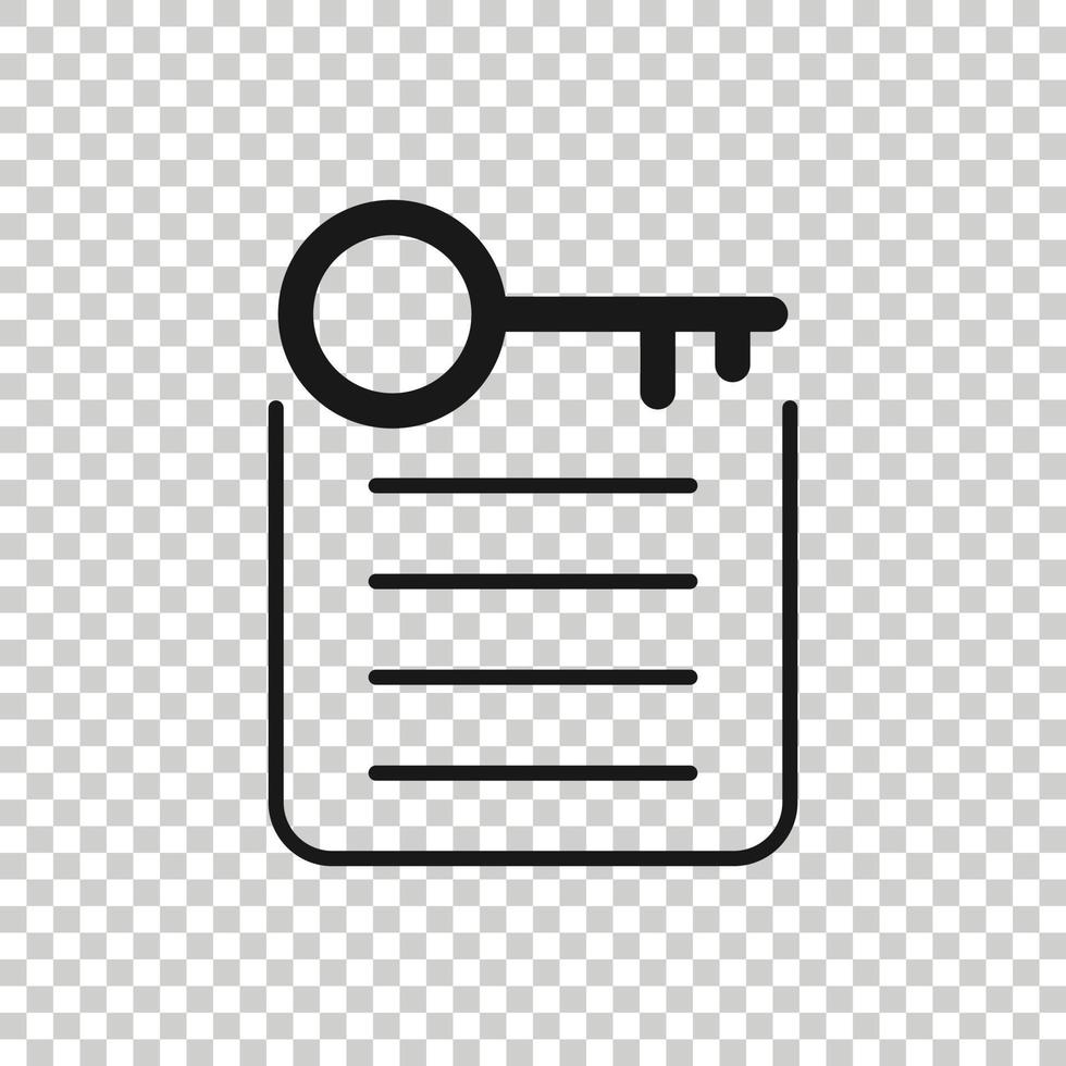 ícone de conta de senha em estilo simples. ilustração em vetor palavra-chave em fundo branco isolado. conceito de negócio de combinação de teclas.