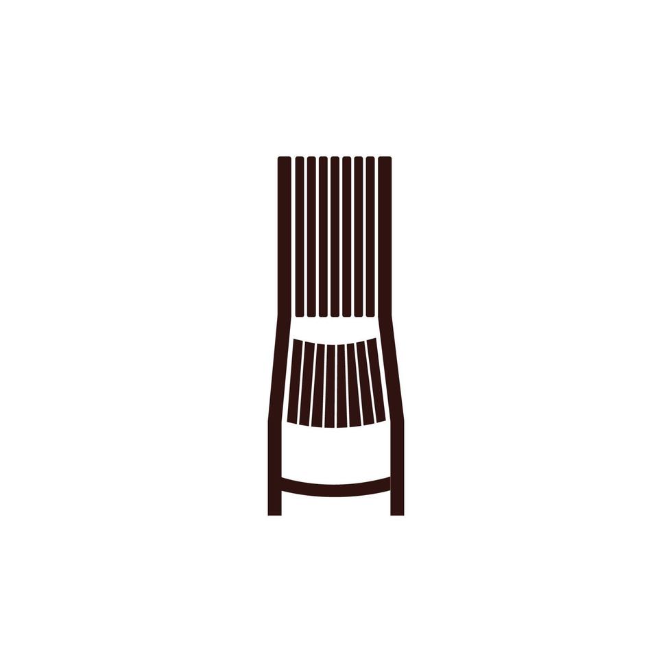 vetor de logotipo de cadeira