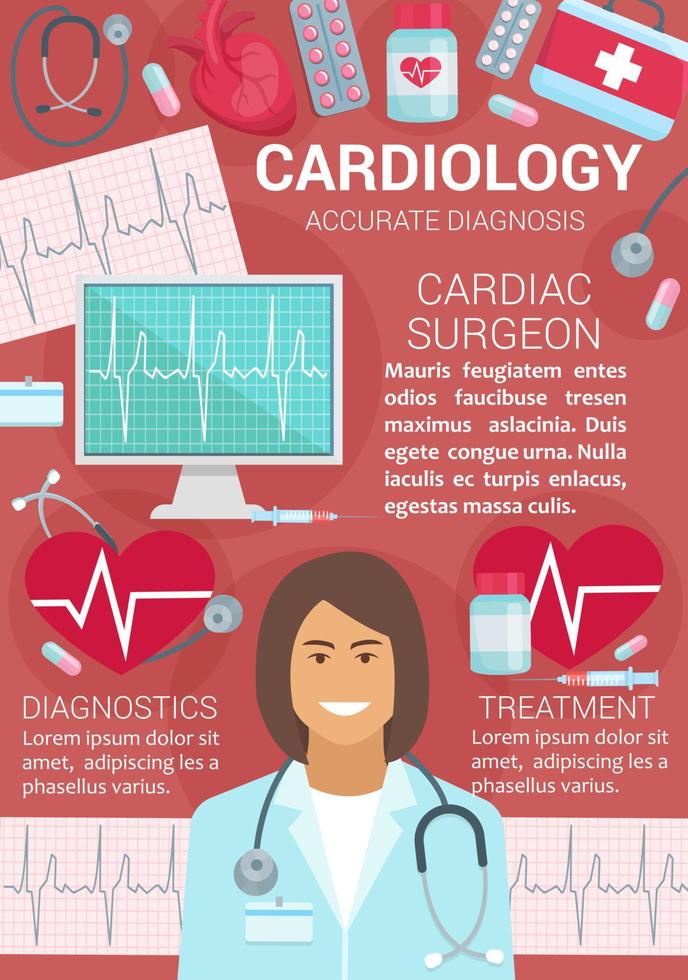 cardiologia cirurgião cardíaco diagnóstico, tratamento vetor