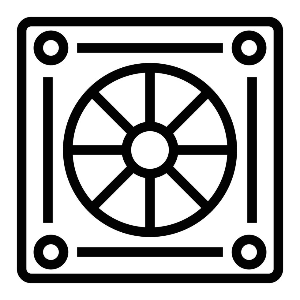 design de ícone de ventilador de refrigeração vetor