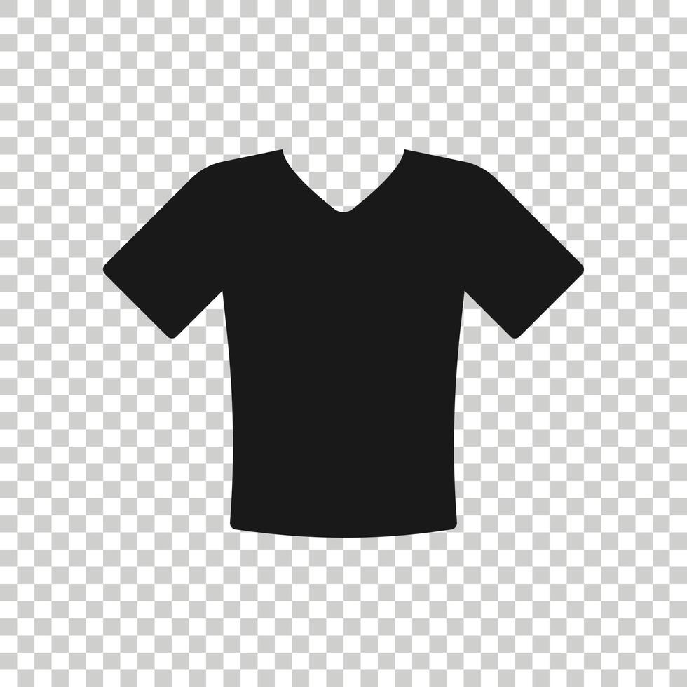 ícone de camiseta em estilo simples. ilustração vetorial de roupas casuais em fundo branco isolado. conceito de negócio de desgaste polo. vetor