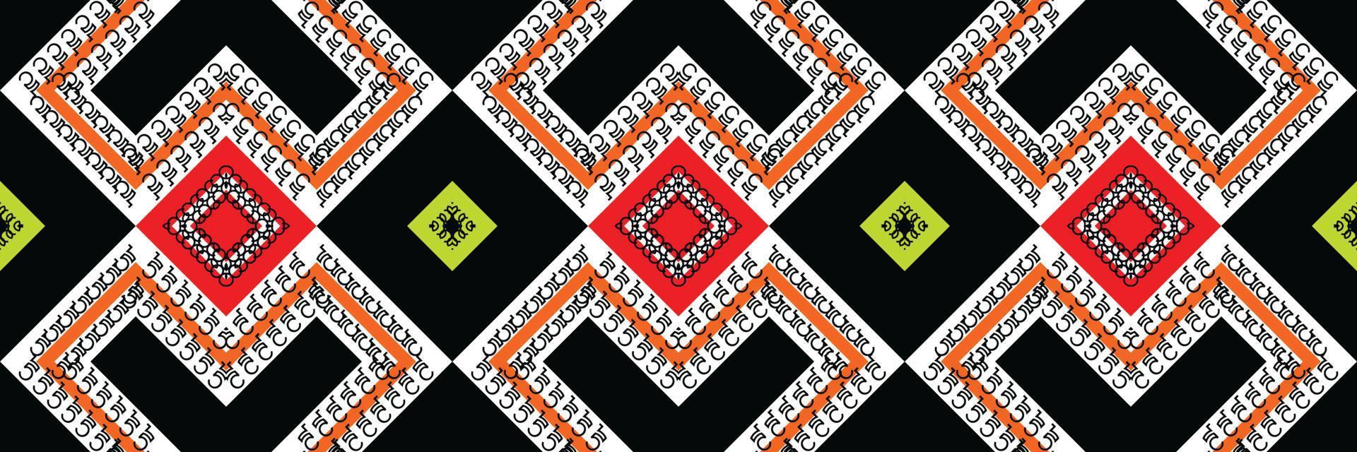 design de padrão étnico das Filipinas. arte africana de padrão tradicional é um padrão criado pela combinação de formas geométricas. projeto para impressão. usando na indústria da moda. vetor