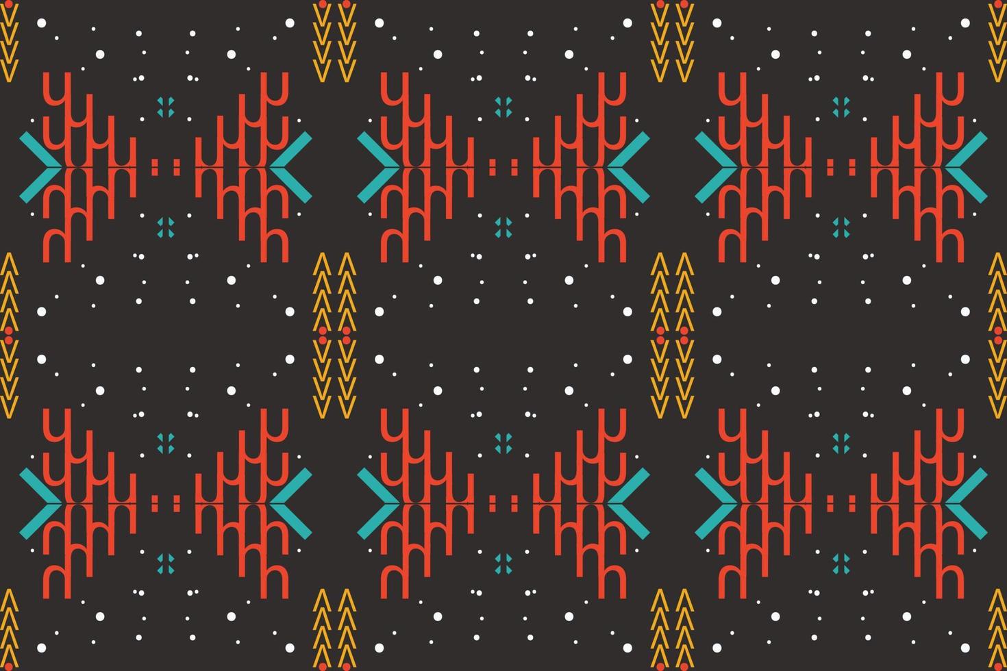 étnico asteca ikat padrão sem costura têxtil filipino ikat padrão sem costura design de vetor digital para impressão saree kurti borneo tecido asteca pincel símbolos amostras elegantes
