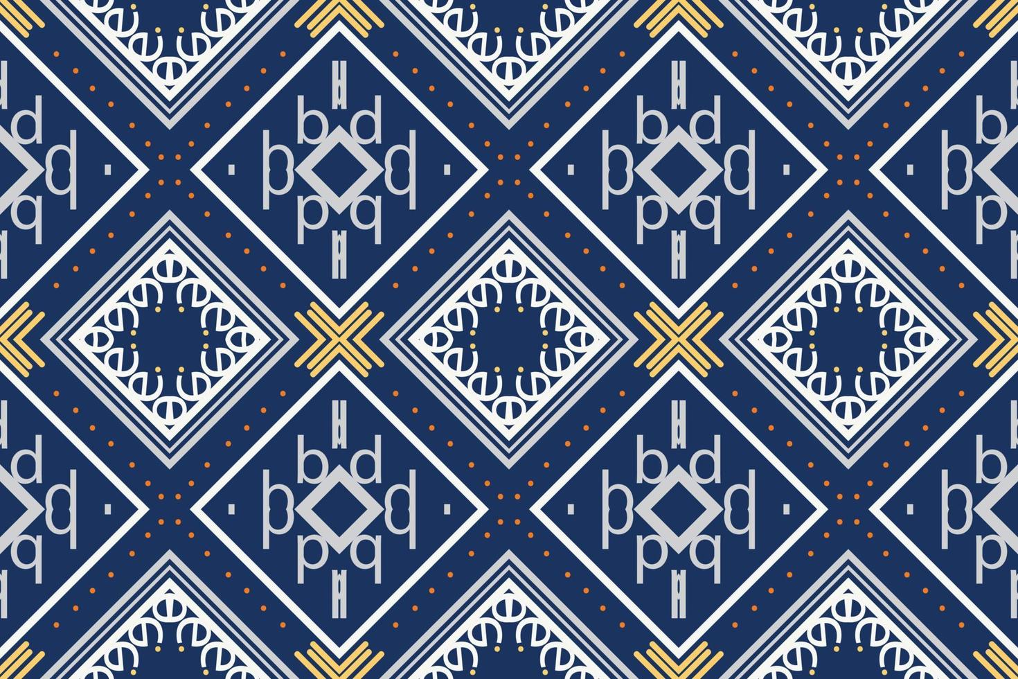 tecido étnico asteca ikat sem costura padrão têxtil ikat padrão sem costura design de vetor digital para impressão tecido saree kurti borneo tecido asteca símbolos de escova amostras roupas de festa