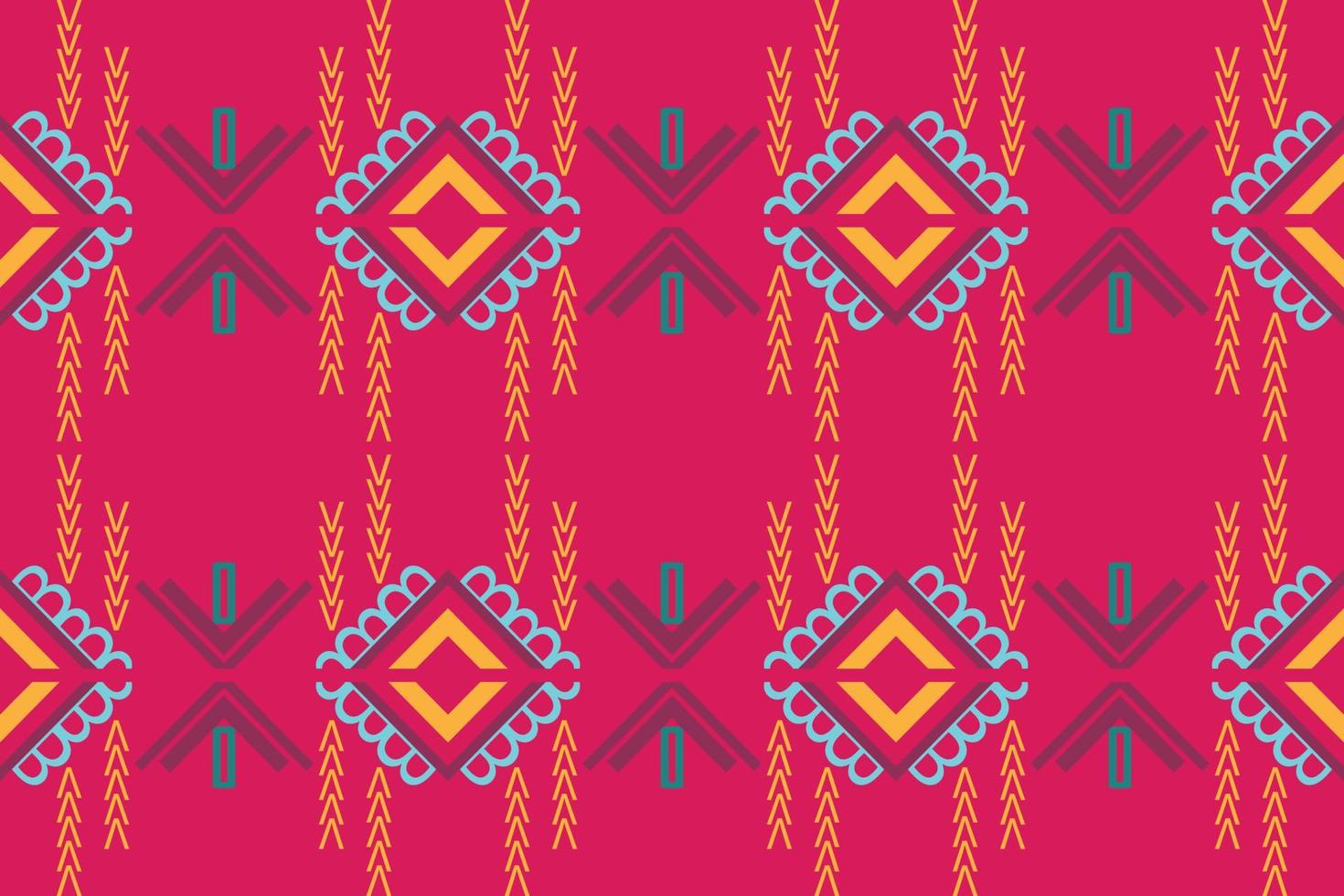fundo padrão étnico. design de vestido saree antigo com padrão tradicional é um padrão criado pela combinação de formas geométricas. projeto para impressão. usando na indústria da moda. vetor