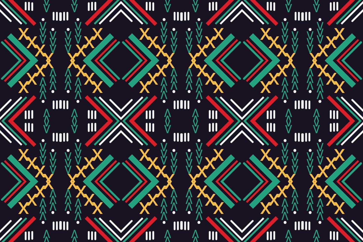 étnico asteca ikat padrão sem costura têxtil africano ikat padrão sem costura design de vetor digital para impressão saree kurti borneo tecido aztec pincel símbolos amostras roupas de festa
