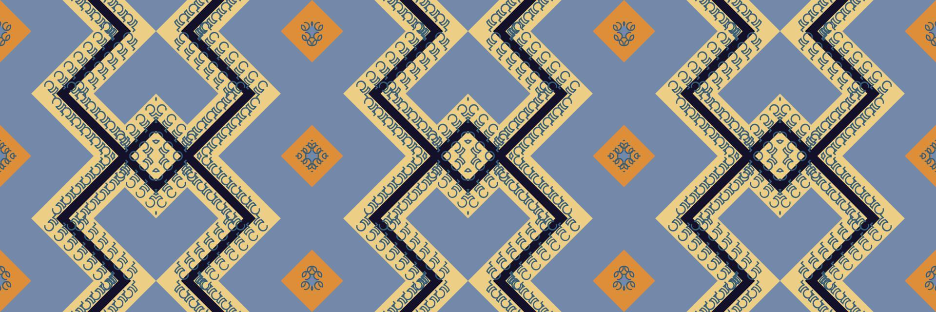 padrão étnico indiano ikat. é um padrão criado pela combinação de formas geométricas. projeto para impressão. usando na indústria da moda. vetor