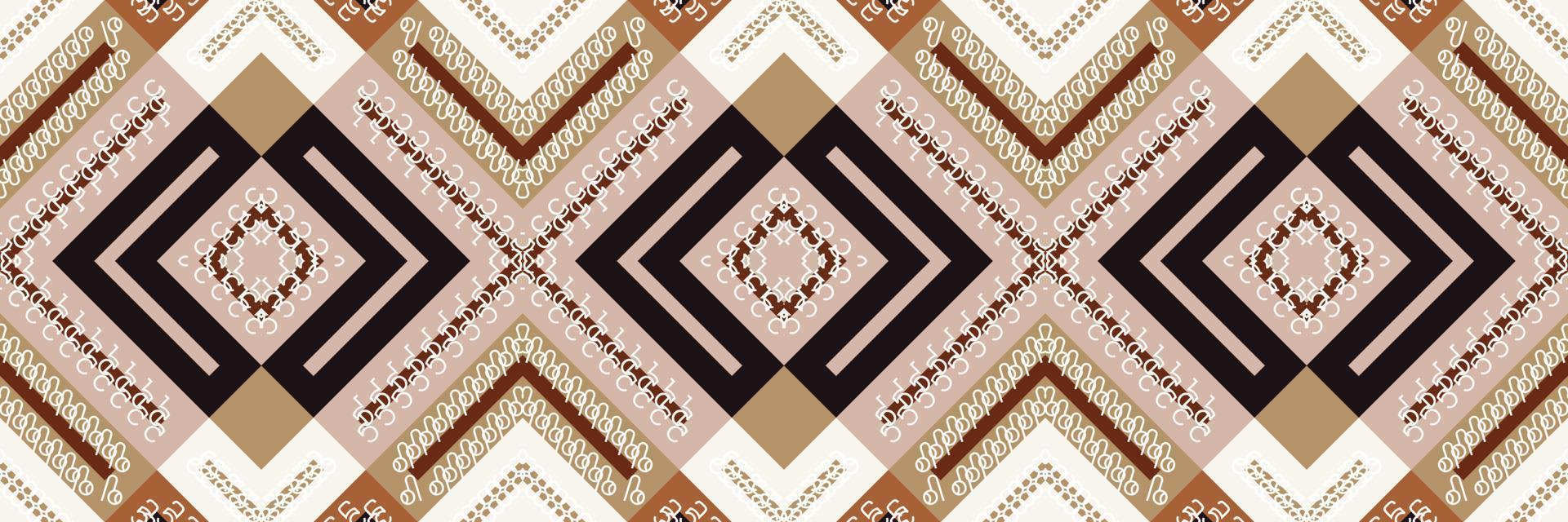 étnico asteca ikat padrão sem costura têxtil filipino ikat padrão sem costura design de vetor digital para impressão saree kurti borneo tecido aztec escova símbolos símbolos designer de amostras