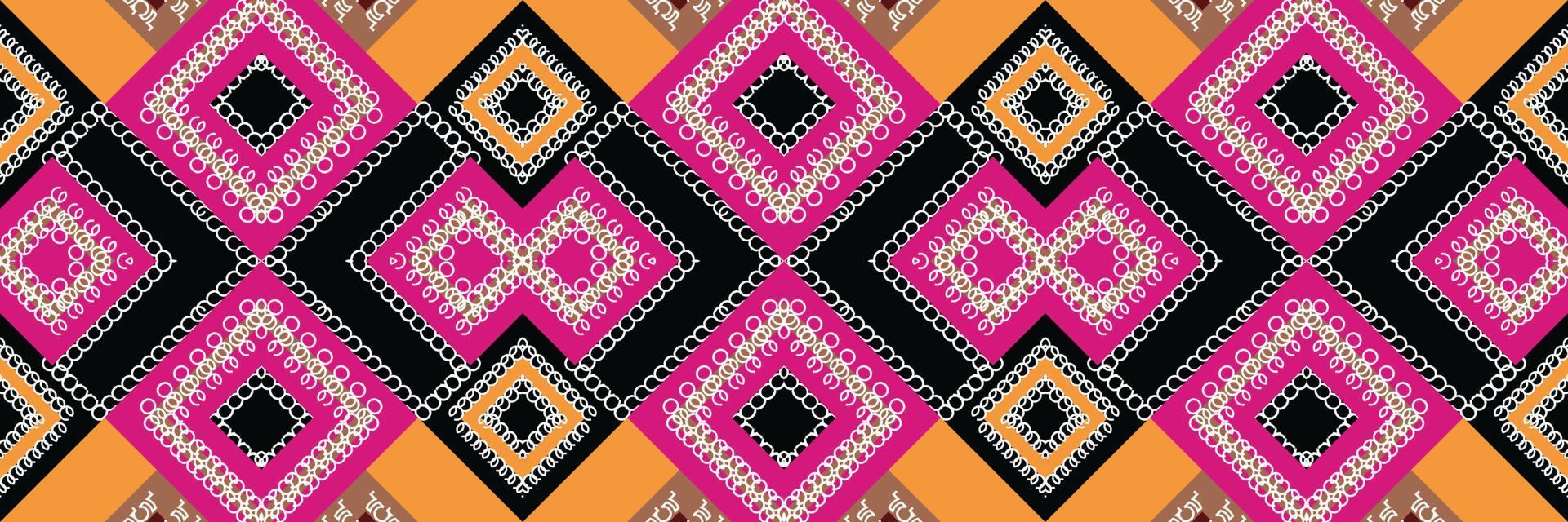 étnico asteca ikat padrão sem costura têxtil ikat fundo padrão sem costura design de vetor digital para impressão saree kurti borneo tecido asteca símbolos de pincel designer de amostras