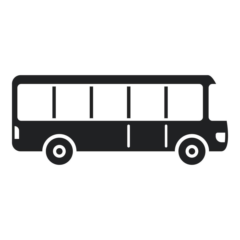 vetor simples de ícone de ônibus de tráfego. transfer aeroporto