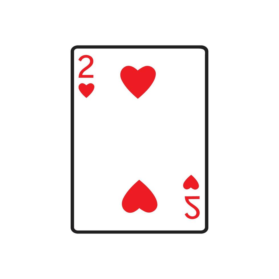 design de ilustração vetorial de modelo de ícone de cartão de cassino, design de ilustração vetorial de ícone de cartão de jogo vetor