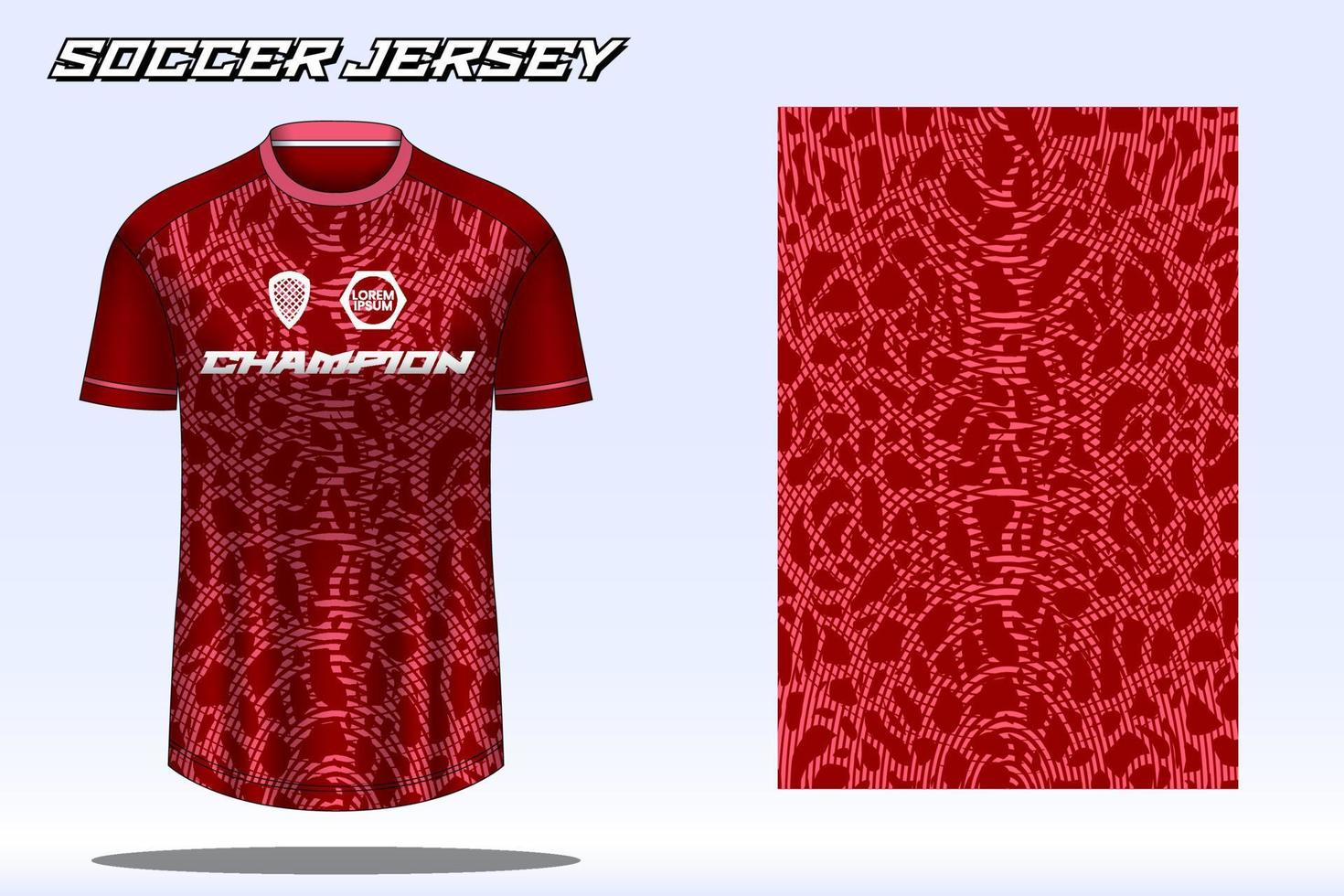 maquete de design de camiseta esportiva de camisa de futebol para clube de futebol 05 vetor