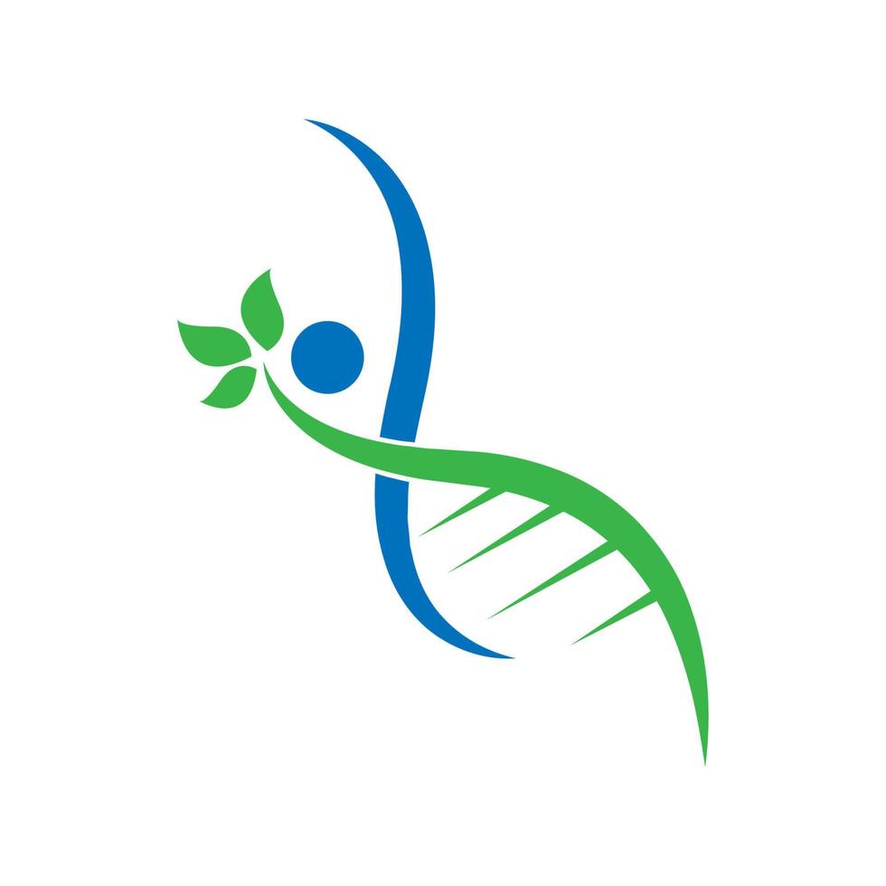 design de logotipo de ícone de dna vetor