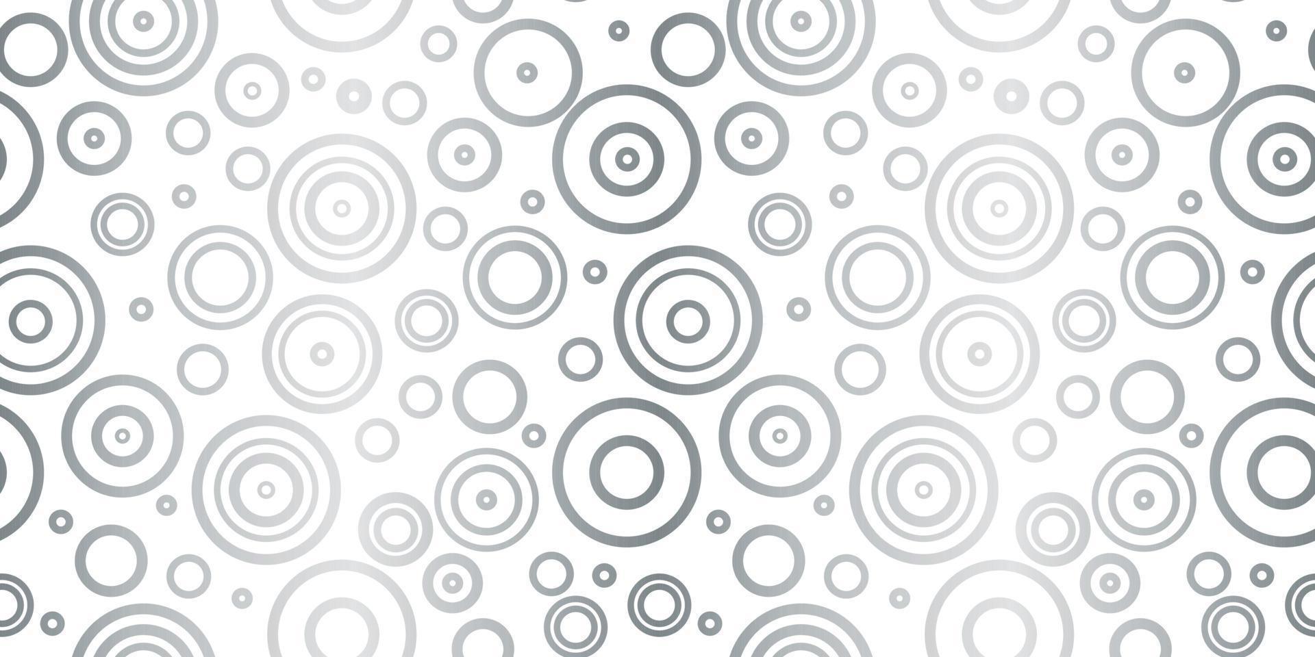 padrão de círculo prateado e branco sem costura de fundo de repetição vetor