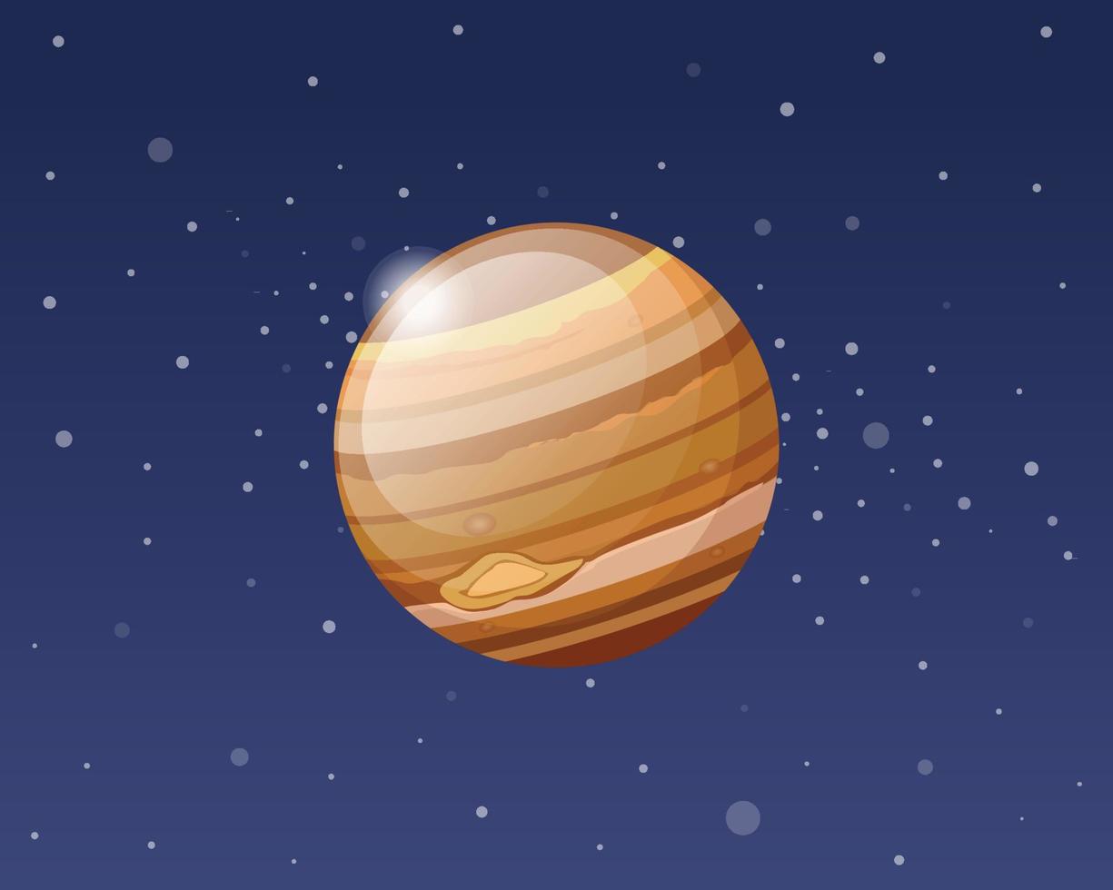 plantas sistema solar - júpiter vetor