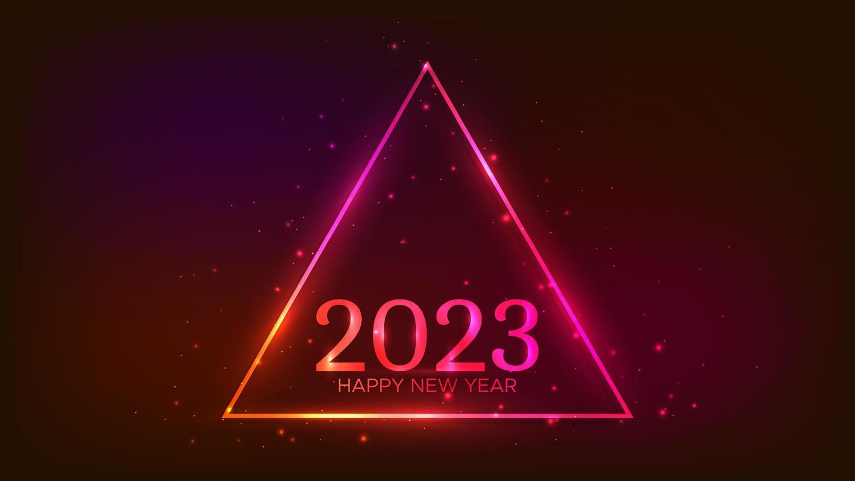 2023 feliz ano novo fundo neon vetor