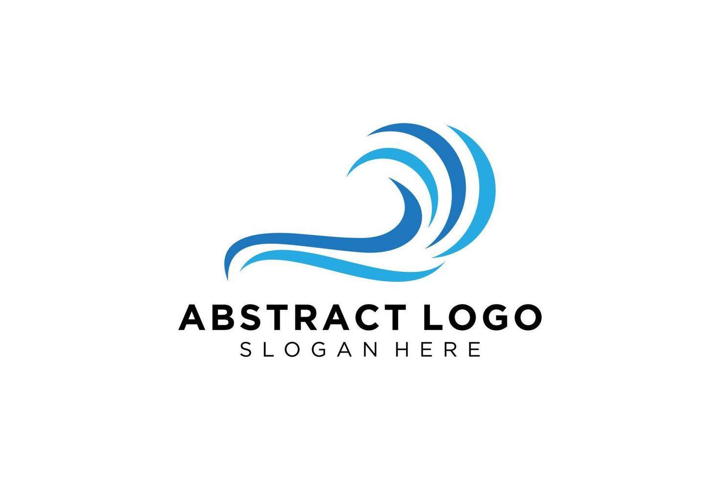 símbolo de logotipo de respingo de onda de água abstrata e design de ícone. vetor