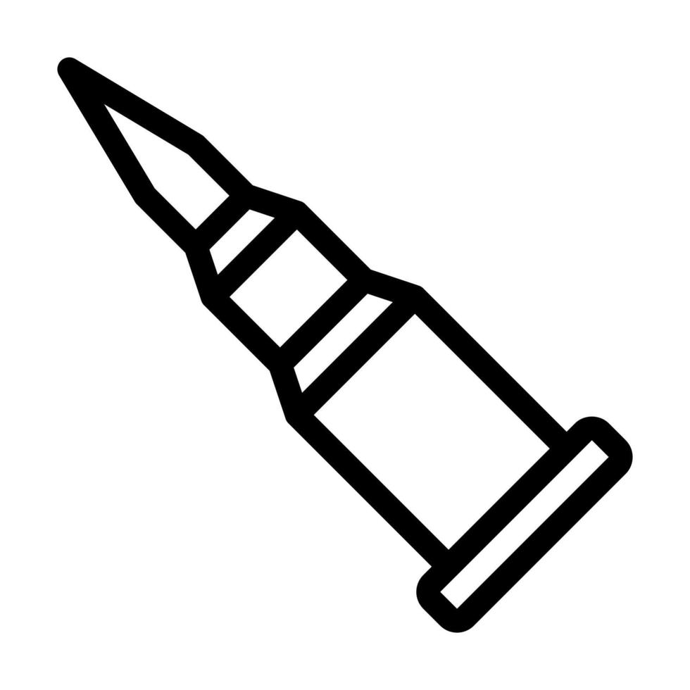 vetor de ilustração de bala e ícone do logotipo ícone da arma do exército perfeito.