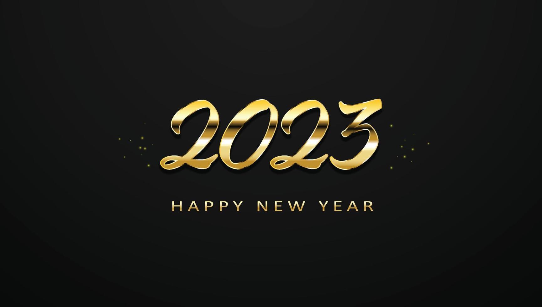cartão de feliz ano novo de 2023. vetor esp10