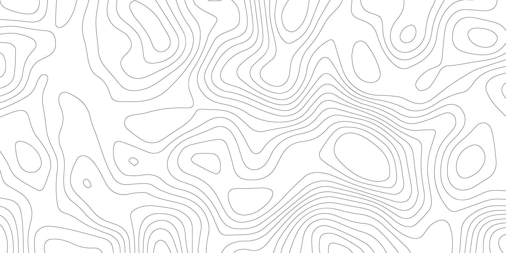 vetor de fundo abstrato e fundo de mapa de linha padrão topográfico. fundo abstrato de corte de papel ondulado, fundo de linha ondulada, design vetorial de grade geográfica