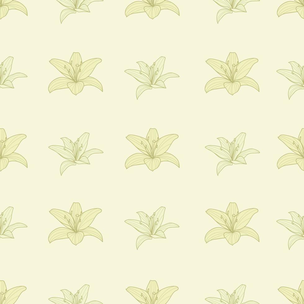 padrão de vetor de repetição de lírio de calla, fundo floral