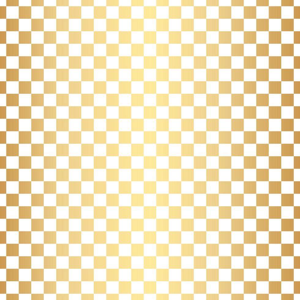 Papel de parede dourado de fundo padrão xadrez branco e dourado