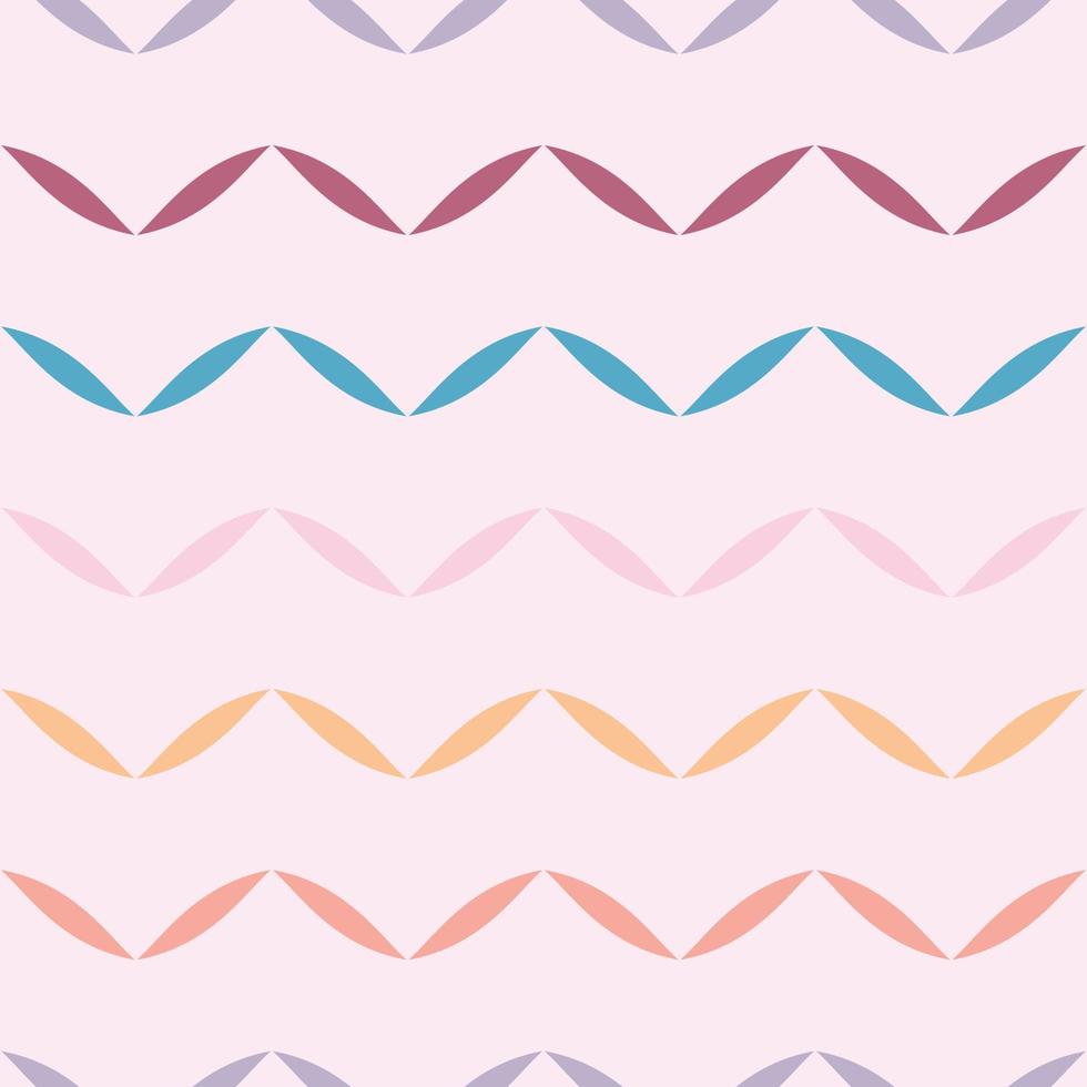 chevron pastel colorido, padrão de vetor geométrico em zigue-zague, fundo abstrato de repetição