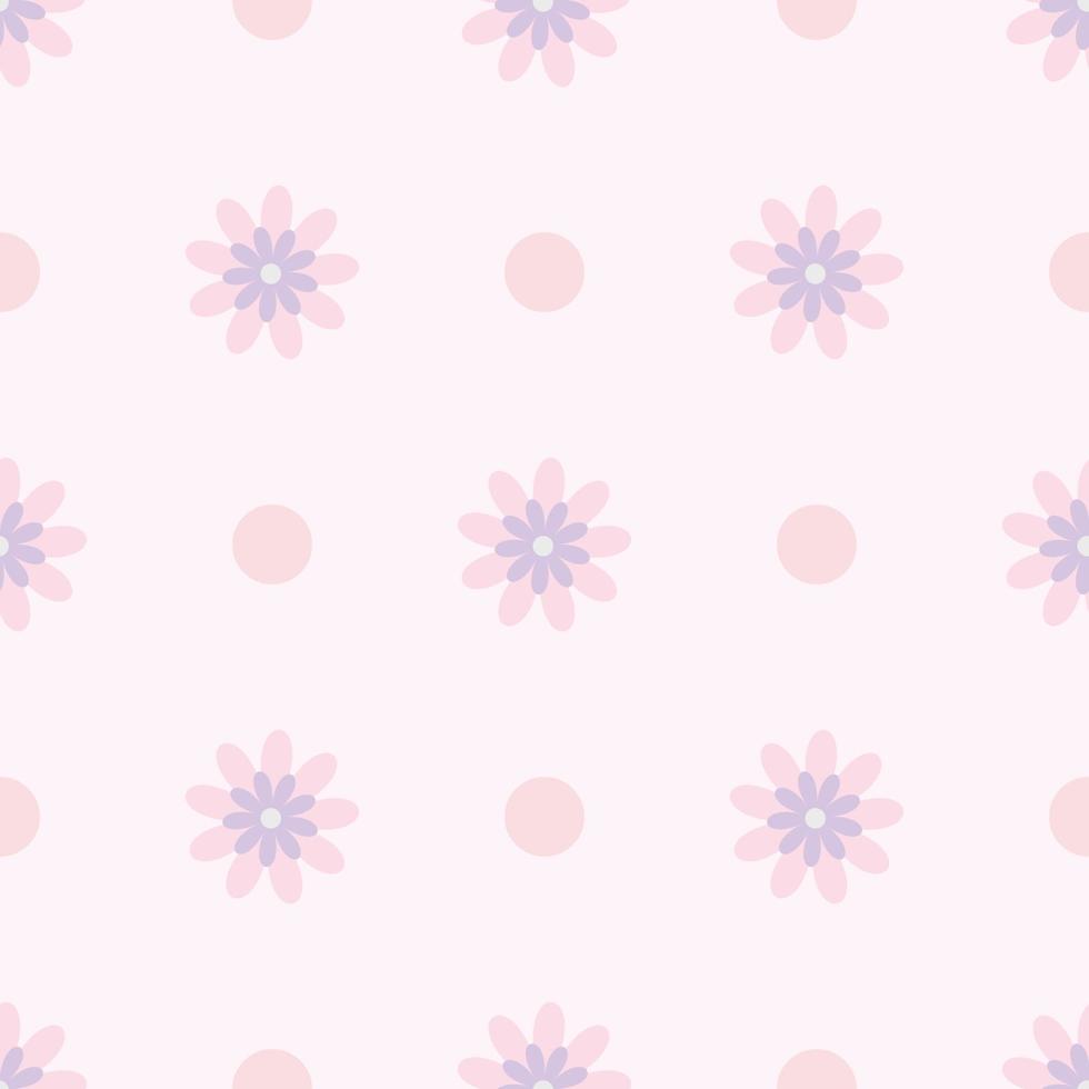 padrão de vetor floral. flor de fundo padrão de repetição sem emenda. padrão rosa.