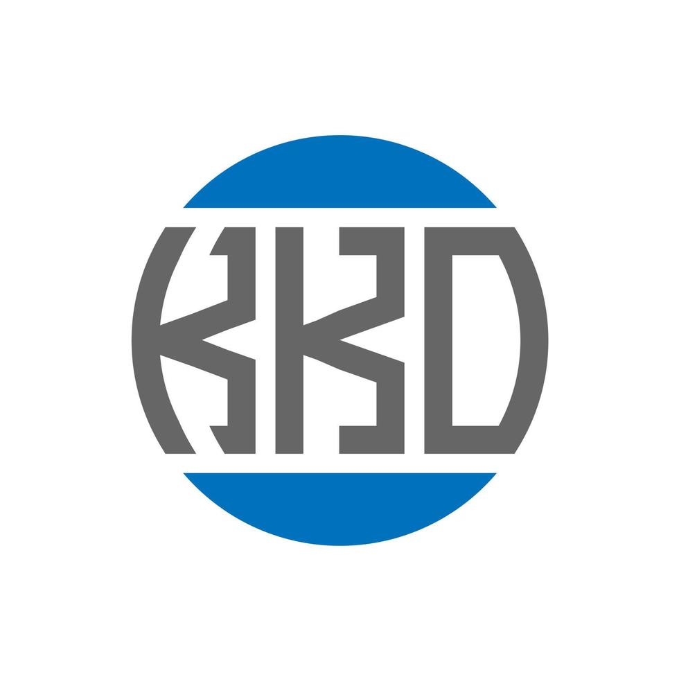 design do logotipo da letra kko em fundo branco. kko iniciais criativas círculo conceito de logotipo. design de letras kko. vetor