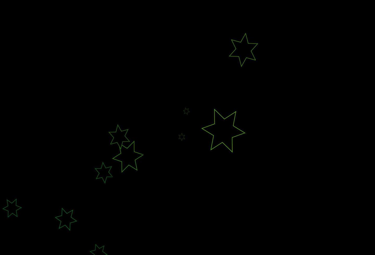 layout de vetor de azul escuro e amarelo com estrelas brilhantes.