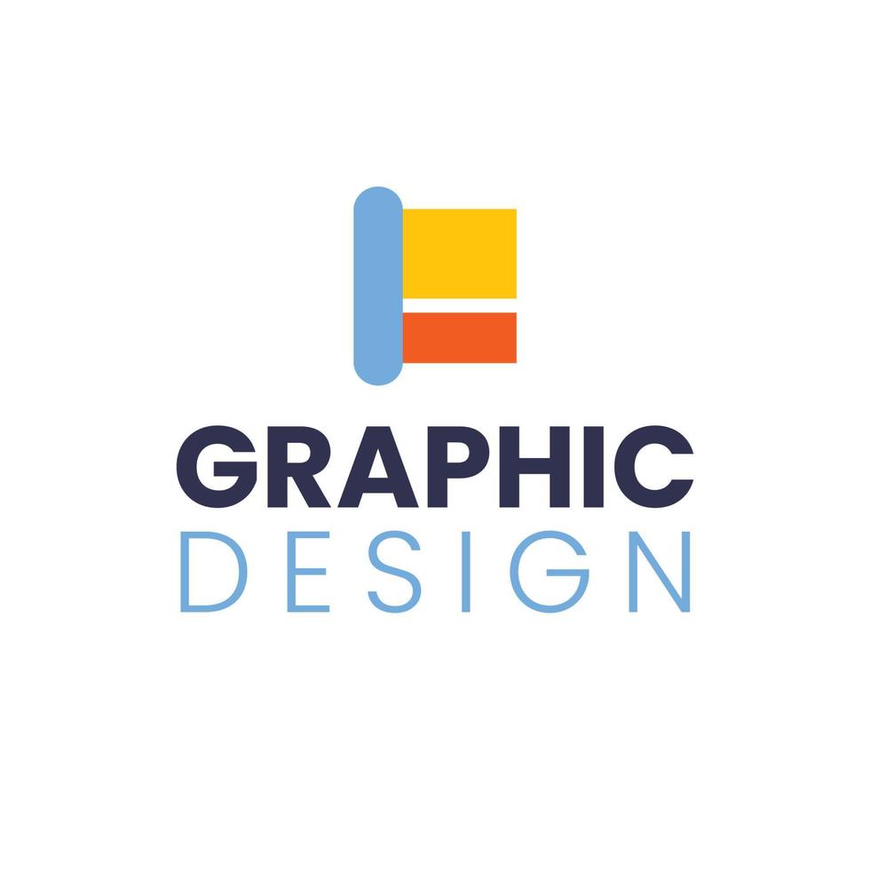 logotipo de design gráfico colorido vetor