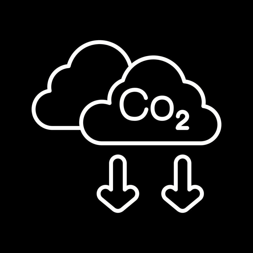 ícone de vetor de co2