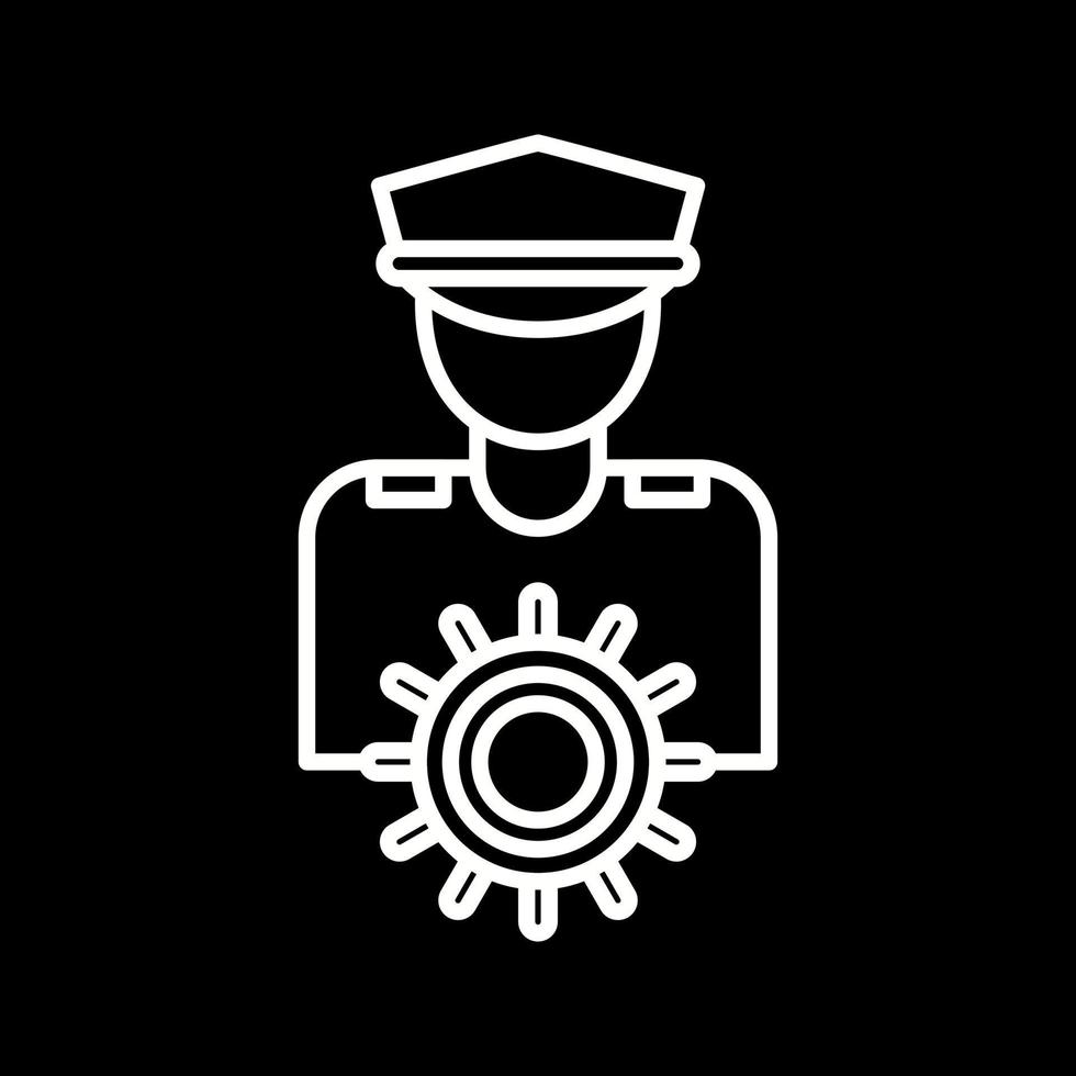 ícone de vetor de capitão