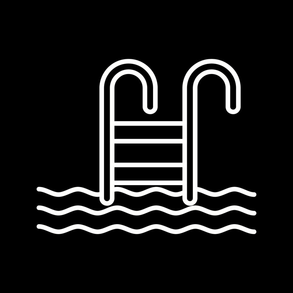 ícone de vetor de escadas de água