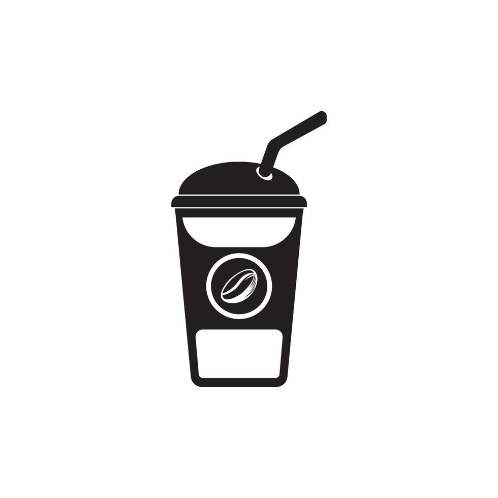 ícone da xícara de café. logotipo de ilustração vetorial vetor