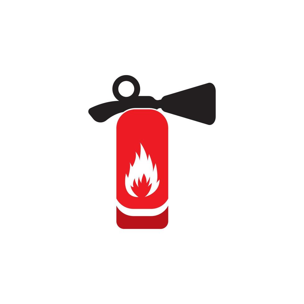 ícone do extintor de incêndio. design de logotipo de ilustração vetorial. vetor
