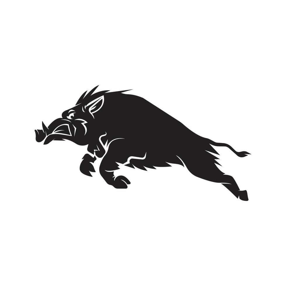 ícone simples de vetor de logotipo de porco gordo em design plano