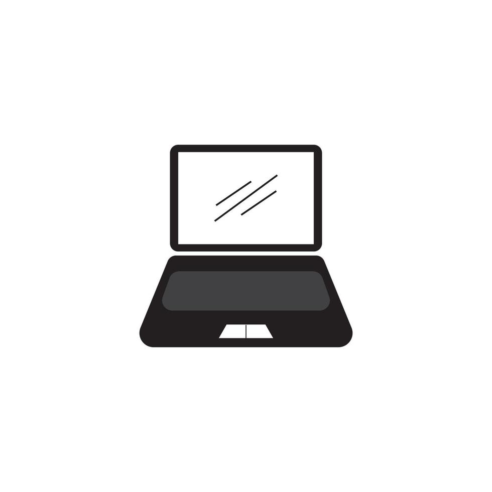 vetor de reparação de computador e laptop design de ilustração de ícone de modelo de logotipo