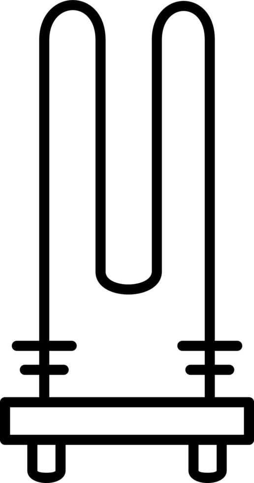 ícone de linha de elemento de aquecimento vetor